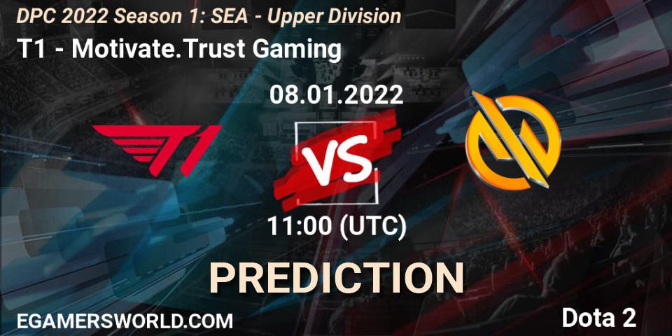 T1 - Motivate.Trust Gaming: Maç tahminleri. 08.01.2022 at 11:06, Dota 2, DPC 2022 Season 1: SEA - Upper Division