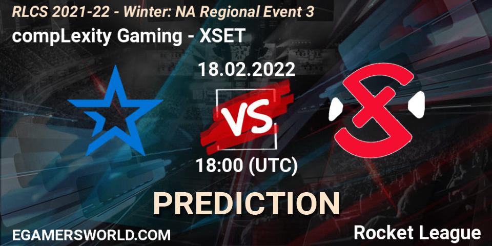 compLexity Gaming - XSET: Maç tahminleri. 18.02.2022 at 18:00, Rocket League, RLCS 2021-22 - Winter: NA Regional Event 3
