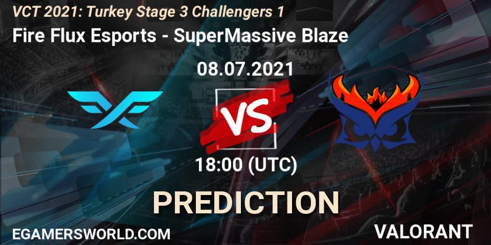 Fire Flux Esports - SuperMassive Blaze: Maç tahminleri. 08.07.2021 at 18:15, VALORANT, VCT 2021: Turkey Stage 3 Challengers 1