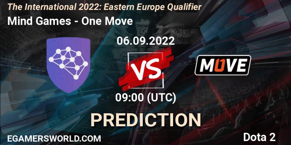 Mind Games - One Move: Maç tahminleri. 06.09.22, Dota 2, The International 2022: Eastern Europe Qualifier