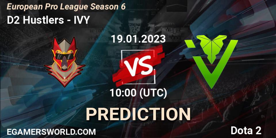 D2 Hustlers - IVY: Maç tahminleri. 19.01.23, Dota 2, European Pro League Season 6