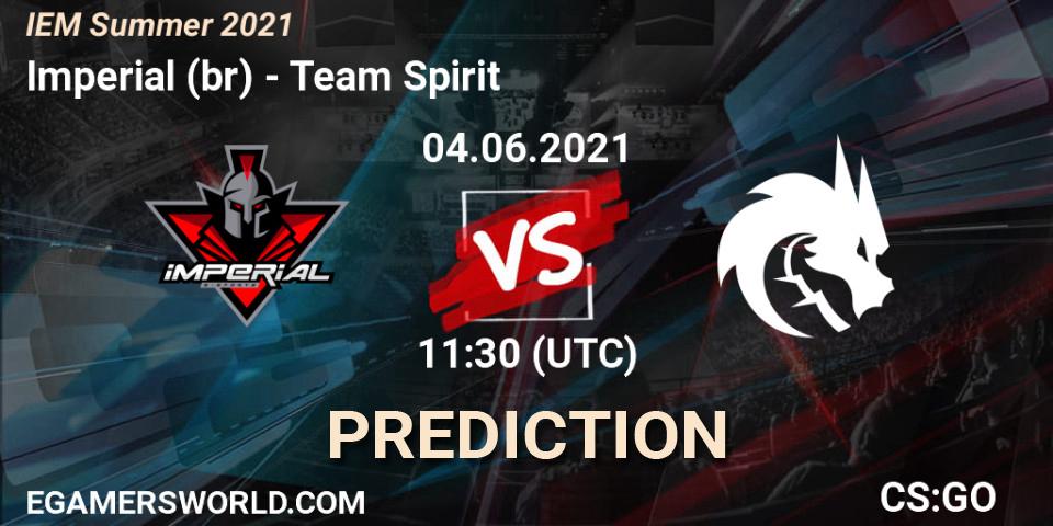 Imperial (br) - Team Spirit: Maç tahminleri. 04.06.2021 at 11:30, Counter-Strike (CS2), IEM Summer 2021