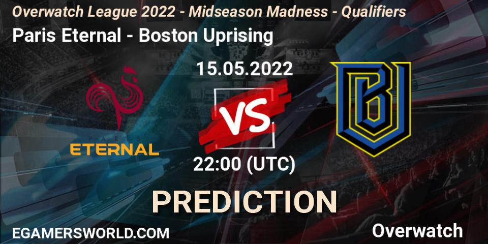 Paris Eternal - Boston Uprising: Maç tahminleri. 26.06.22, Overwatch, Overwatch League 2022 - Midseason Madness - Qualifiers