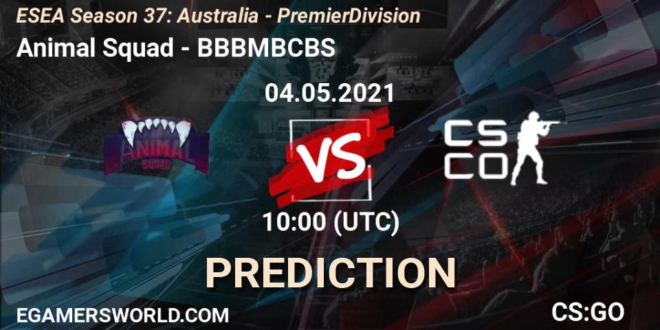 Animal Squad - BBBMBCBS: Maç tahminleri. 04.05.2021 at 10:00, Counter-Strike (CS2), ESEA Season 37: Australia - Premier Division