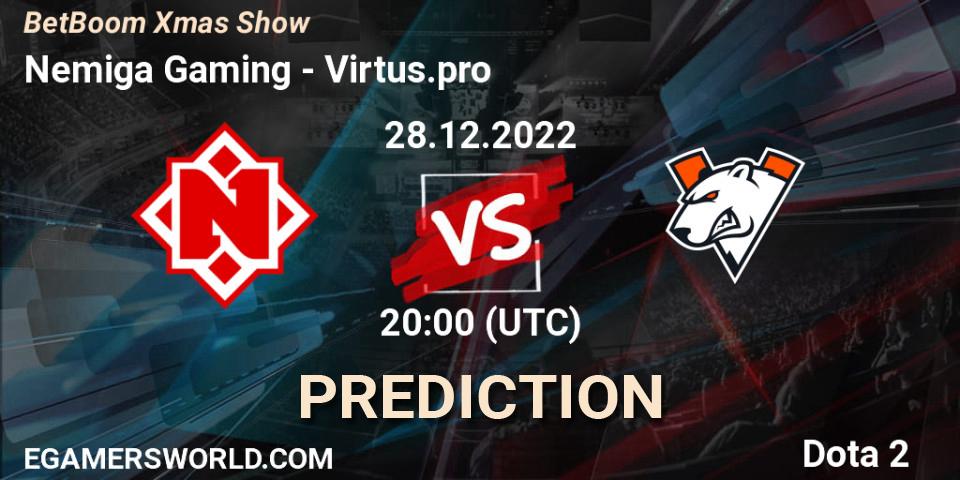 Nemiga Gaming - Virtus.pro: Maç tahminleri. 28.12.22, Dota 2, BetBoom Xmas Show