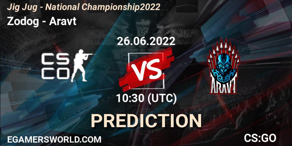Zodog - Aravt: Maç tahminleri. 26.06.2022 at 10:30, Counter-Strike (CS2), Jig Jug - National Championship 2022