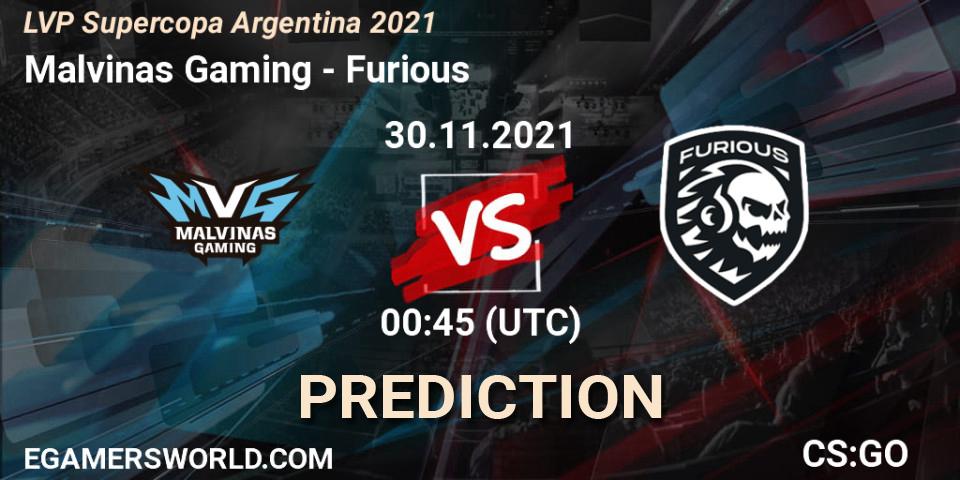 Malvinas Gaming - Furious: Maç tahminleri. 30.11.21, CS2 (CS:GO), LVP Supercopa Argentina 2021