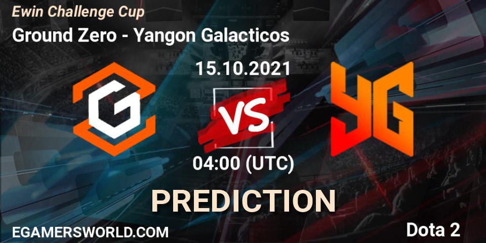 Ground Zero - Yangon Galacticos: Maç tahminleri. 16.10.2021 at 04:16, Dota 2, Ewin Challenge Cup