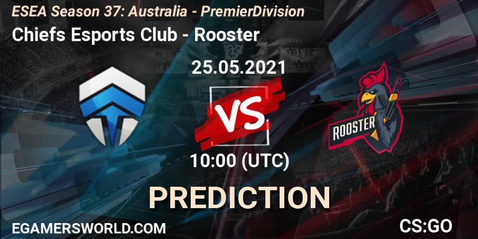 Chiefs Esports Club - Rooster: Maç tahminleri. 25.05.2021 at 10:00, Counter-Strike (CS2), ESEA Season 37: Australia - Premier Division
