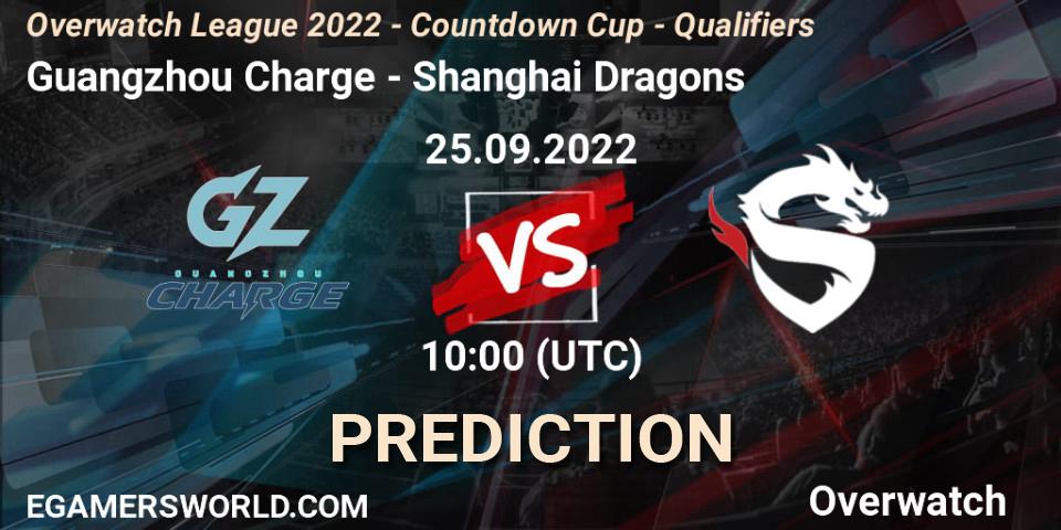 Guangzhou Charge - Shanghai Dragons: Maç tahminleri. 25.09.22, Overwatch, Overwatch League 2022 - Countdown Cup - Qualifiers