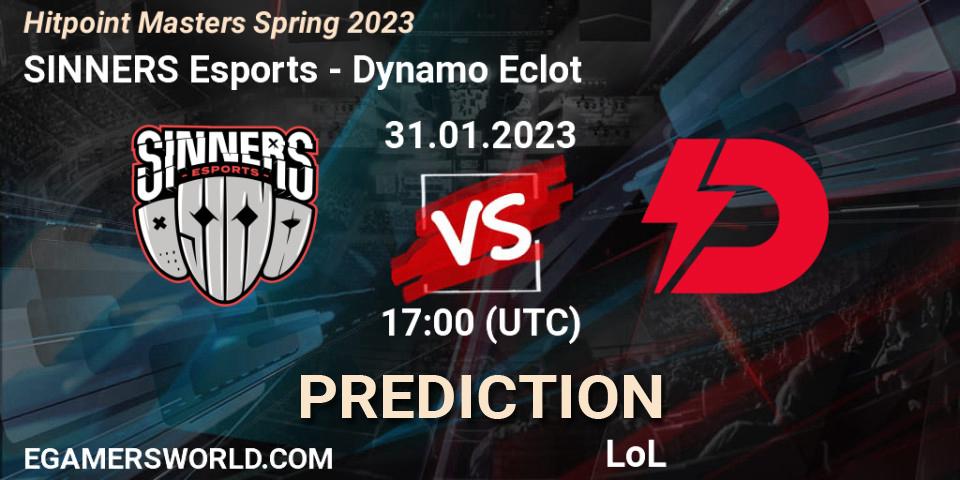 SINNERS Esports - Dynamo Eclot: Maç tahminleri. 31.01.23, LoL, Hitpoint Masters Spring 2023