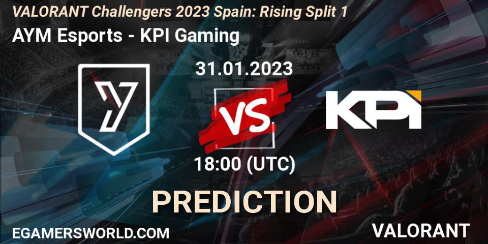 AYM Esports - KPI Gaming: Maç tahminleri. 31.01.23, VALORANT, VALORANT Challengers 2023 Spain: Rising Split 1