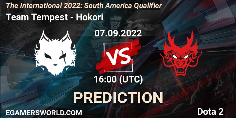 Team Tempest - Hokori: Maç tahminleri. 07.09.22, Dota 2, The International 2022: South America Qualifier