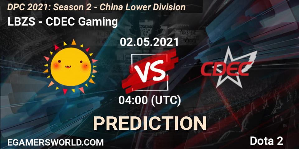 LBZS - CDEC Gaming: Maç tahminleri. 02.05.2021 at 03:56, Dota 2, DPC 2021: Season 2 - China Lower Division