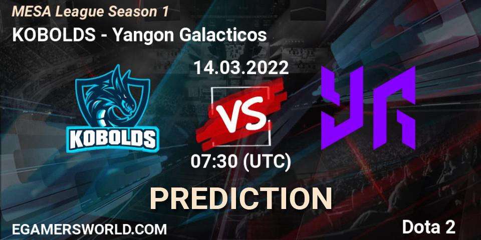 KOBOLDS - Yangon Galacticos: Maç tahminleri. 14.03.2022 at 07:26, Dota 2, MESA League Season 1