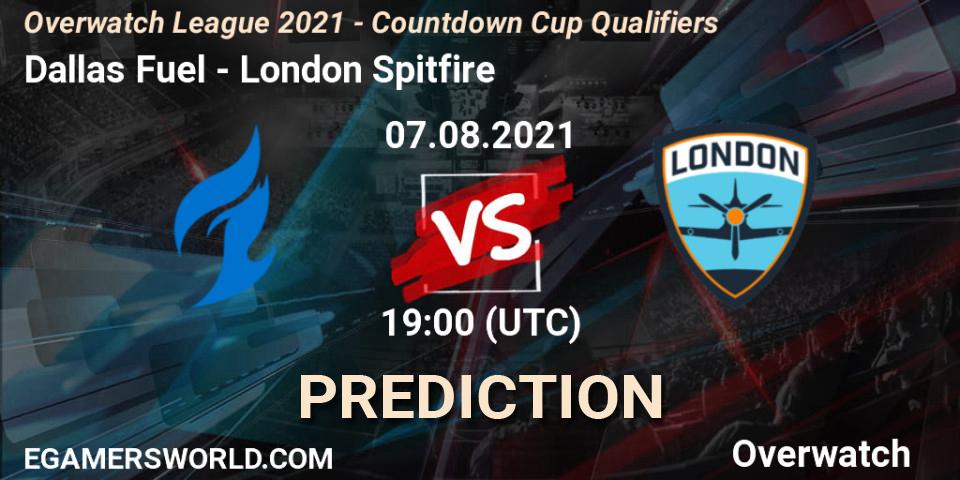 Dallas Fuel - London Spitfire: Maç tahminleri. 07.08.21, Overwatch, Overwatch League 2021 - Countdown Cup Qualifiers
