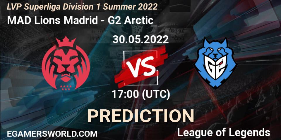 MAD Lions Madrid - G2 Arctic: Maç tahminleri. 30.05.2022 at 17:00, LoL, LVP Superliga Division 1 Summer 2022