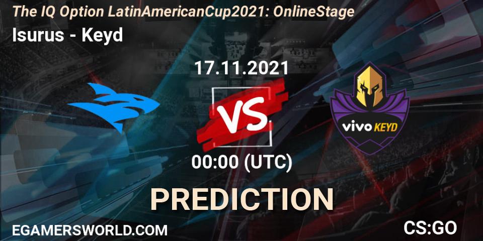 Isurus - Keyd: Maç tahminleri. 17.11.2021 at 00:00, Counter-Strike (CS2), The IQ Option Latin American Cup 2021: Online Stage