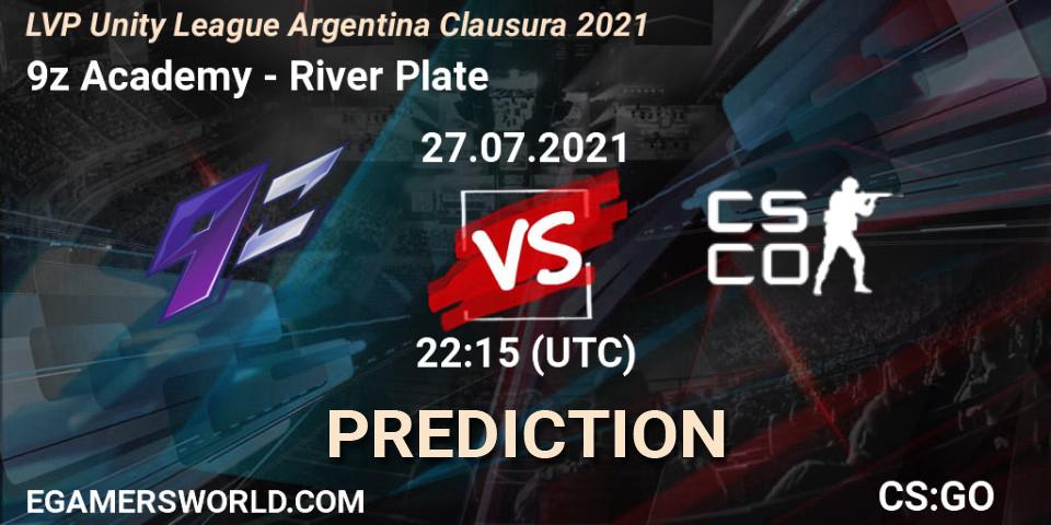 9z Academy - River Plate: Maç tahminleri. 27.07.2021 at 22:15, Counter-Strike (CS2), LVP Unity League Argentina Clausura 2021