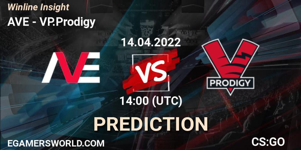 AVE - VP.Prodigy: Maç tahminleri. 14.04.2022 at 14:30, Counter-Strike (CS2), Winline Insight