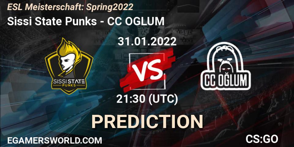 Sissi State Punks - CC OGLUM: Maç tahminleri. 31.01.2022 at 21:30, Counter-Strike (CS2), ESL Meisterschaft: Spring 2022