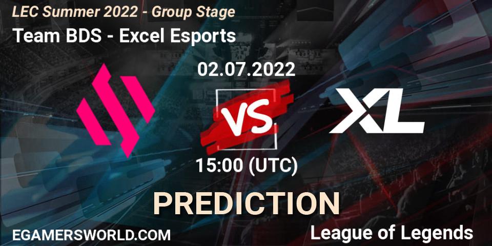 Team BDS - Excel Esports: Maç tahminleri. 02.07.22, LoL, LEC Summer 2022 - Group Stage
