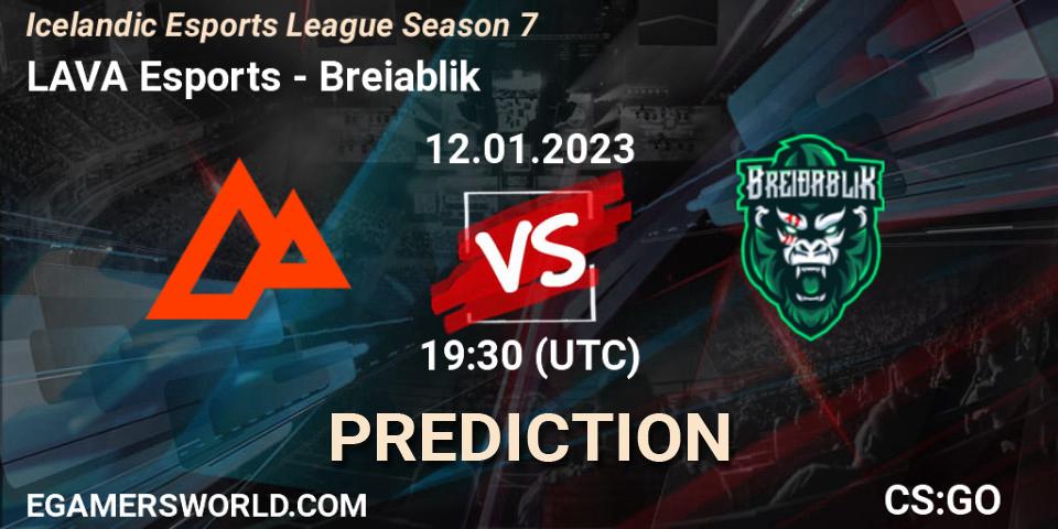 LAVA Esports - Breiðablik: Maç tahminleri. 10.01.2023 at 20:30, Counter-Strike (CS2), Icelandic Esports League Season 7