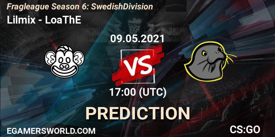 Lilmix - LoaThE: Maç tahminleri. 10.05.2021 at 17:00, Counter-Strike (CS2), Fragleague Season 6: Swedish Division
