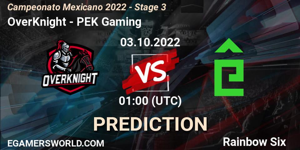 OverKnight - PÊEK Gaming: Maç tahminleri. 03.10.2022 at 01:00, Rainbow Six, Campeonato Mexicano 2022 - Stage 3