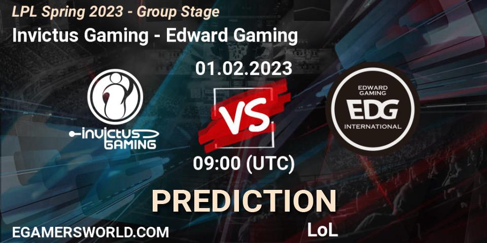 Invictus Gaming - Edward Gaming: Maç tahminleri. 01.02.23, LoL, LPL Spring 2023 - Group Stage
