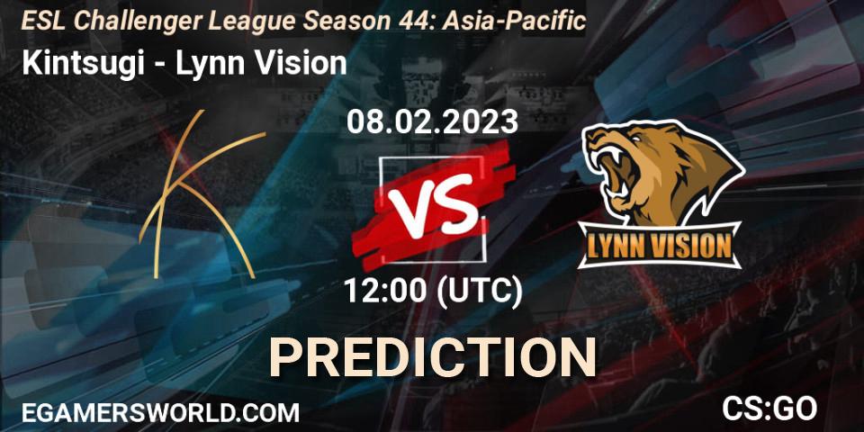 Kintsugi - Lynn Vision: Maç tahminleri. 08.02.23, CS2 (CS:GO), ESL Challenger League Season 44: Asia-Pacific