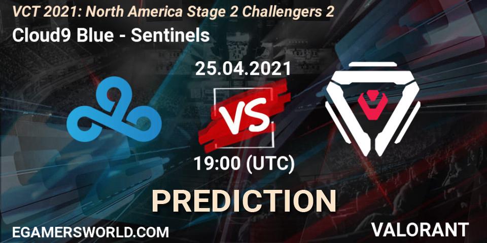 Cloud9 Blue - Sentinels: Maç tahminleri. 25.04.2021 at 19:00, VALORANT, VCT 2021: North America Stage 2 Challengers 2
