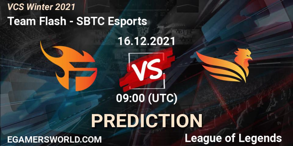 Team Flash - SBTC Esports: Maç tahminleri. 16.12.2021 at 09:00, LoL, VCS Winter 2021