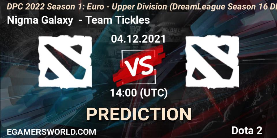 Nigma Galaxy - Team Tickles: Maç tahminleri. 04.12.2021 at 13:54, Dota 2, DPC 2022 Season 1: Euro - Upper Division (DreamLeague Season 16 DPC WEU)