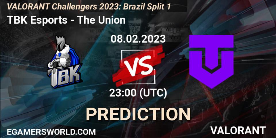 TBK Esports - The Union: Maç tahminleri. 08.02.23, VALORANT, VALORANT Challengers 2023: Brazil Split 1