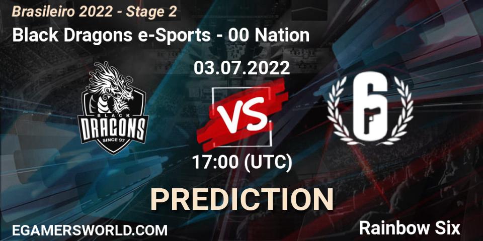 Black Dragons e-Sports - 00 Nation: Maç tahminleri. 03.07.2022 at 17:00, Rainbow Six, Brasileirão 2022 - Stage 2