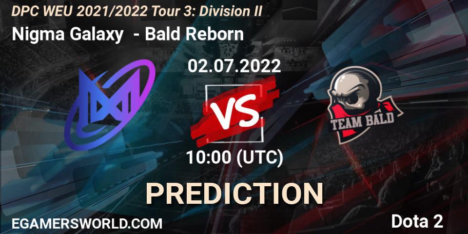 Nigma Galaxy - Bald Reborn: Maç tahminleri. 02.07.2022 at 09:55, Dota 2, DPC WEU 2021/2022 Tour 3: Division II