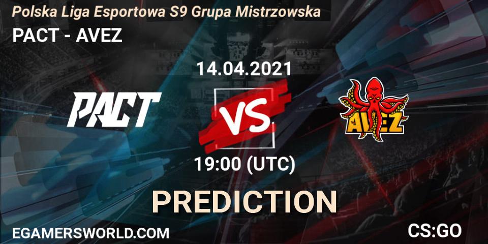 PACT - AVEZ: Maç tahminleri. 14.04.21, CS2 (CS:GO), Polska Liga Esportowa S9 Grupa Mistrzowska