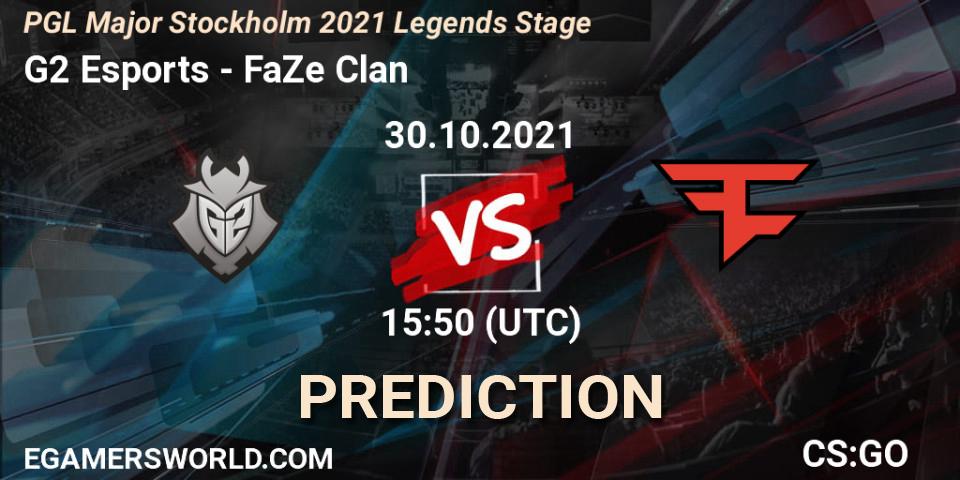 G2 Esports - FaZe Clan: Maç tahminleri. 30.10.2021 at 15:50, Counter-Strike (CS2), PGL Major Stockholm 2021 Legends Stage