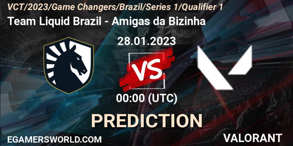 Team Liquid Brazil - Amigas da Bizinha: Maç tahminleri. 27.01.2023 at 21:00, VALORANT, VCT 2023: Game Changers Brazil Series 1 - Qualifier 1