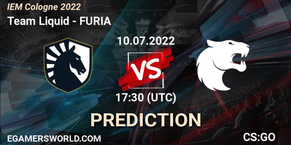 Team Liquid - FURIA: Maç tahminleri. 10.07.2022 at 17:45, Counter-Strike (CS2), IEM Cologne 2022