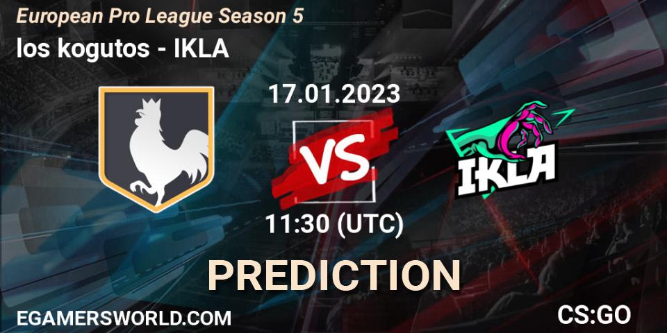 los kogutos - IKLA: Maç tahminleri. 17.01.23, CS2 (CS:GO), European Pro League Season 5