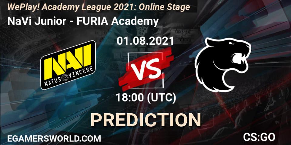 NaVi Junior - FURIA Academy: Maç tahminleri. 01.08.2021 at 17:45, Counter-Strike (CS2), WePlay Academy League Season 1: Online Stage