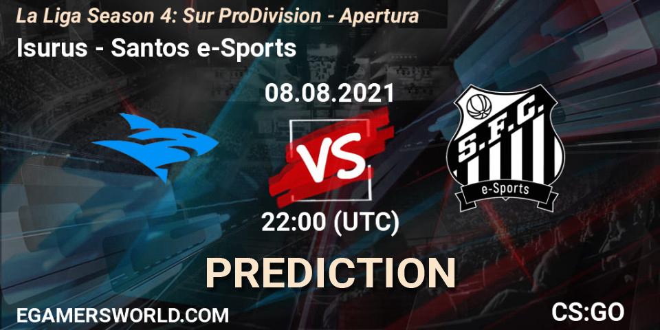 Isurus - Santos e-Sports: Maç tahminleri. 08.08.21, CS2 (CS:GO), La Liga Season 4: Sur Pro Division - Apertura