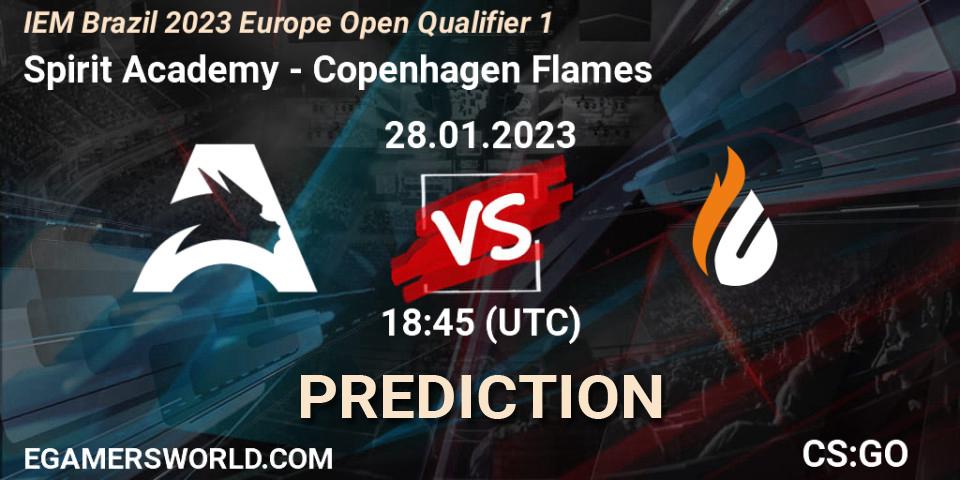 Spirit Academy - Copenhagen Flames: Maç tahminleri. 28.01.23, CS2 (CS:GO), IEM Brazil Rio 2023 Europe Open Qualifier 1