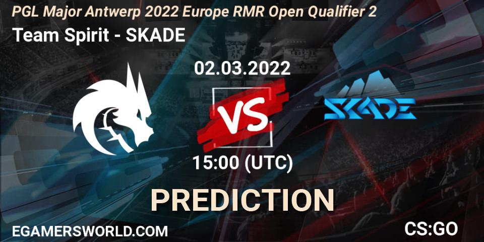 Team Spirit - SKADE: Maç tahminleri. 02.03.2022 at 15:30, Counter-Strike (CS2), PGL Major Antwerp 2022 Europe RMR Open Qualifier 2