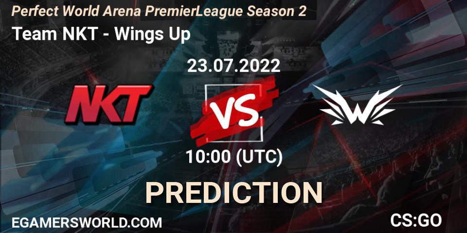 Team NKT - Wings Up: Maç tahminleri. 23.07.2022 at 10:00, Counter-Strike (CS2), Perfect World Arena Premier League Season 2