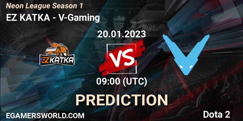 EZ KATKA - V-Gaming: Maç tahminleri. 20.01.2023 at 09:14, Dota 2, Neon League Season 1