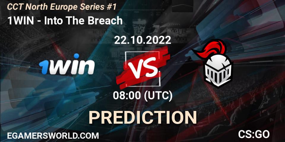 1WIN - Into The Breach: Maç tahminleri. 22.10.2022 at 08:00, Counter-Strike (CS2), CCT North Europe Series #1