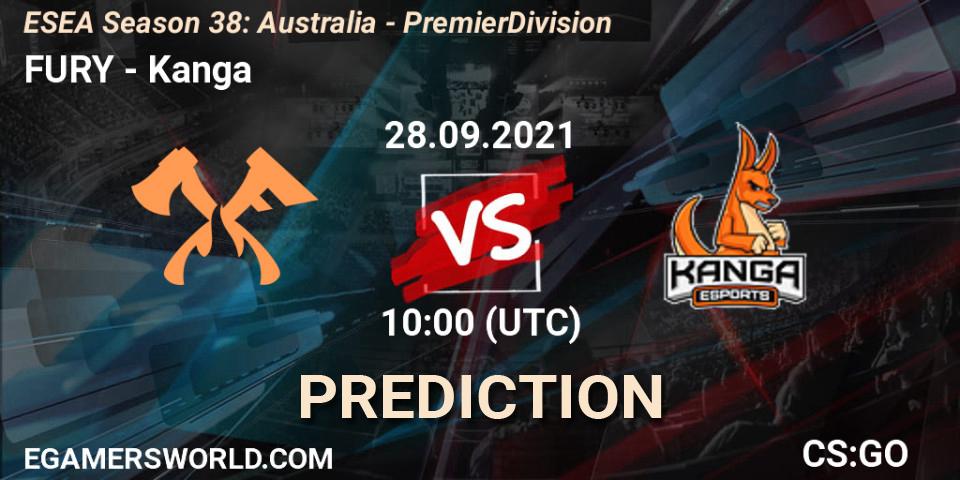 FURY - Kanga: Maç tahminleri. 28.09.21, CS2 (CS:GO), ESEA Season 38: Australia - Premier Division